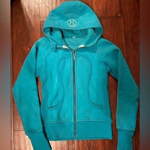 Light blue lululemon zip up